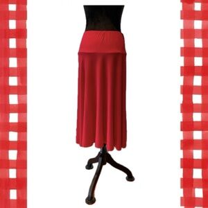 ICY skirt red polyester 2X